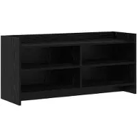 vidaXL TV Kast 100 x 33 x 47 cm Zwart eiken Bewerkt hout