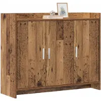 vidaXL Dressoir Oud hout 98,5 x 33 x 80 cm Bewerkt hout