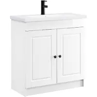 vidaXL Badkamerkastset, hoogglans wit, 78,5 x 37,5 x 81 cm