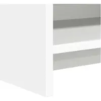 vidaXL TV Kast 100 x 33 x 47 cm Wit Bewerkt hout