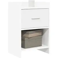 vidaXL Nachttafels 2 st Wit 40 x 30 x 60 cm Bewerkt hout