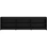 vidaXL TV Kast 168 x 33 x 47 cm Zwart eiken Bewerkt hout