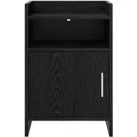 vidaXL Nachttafels 2 st Zwart eiken 40 x 36 x 60 cm Bewerkt hout