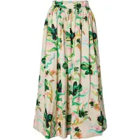 Y.A.S Rok lichtbeige / blauw / groen
