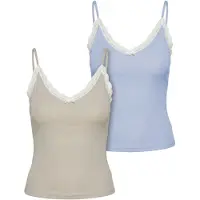 Urban Classics Top beige / blauw