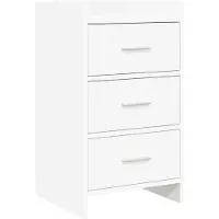 vidaXL Nachttafels Wit 40 x 36 x 70 cm Bewerkt hout