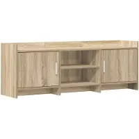 vidaXL TV Kast 130 x 33 x 47 cm Sonoma Eiken Bewerkt hout
