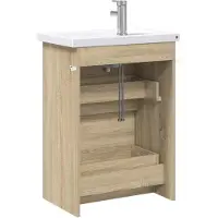 vidaXL Badkamerkastset, Sonoma-eikenhout, 61 x 40 x 84,5 cm