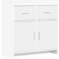 vidaXL Dressoir, wit, 75 x 36 x 80 cm, van houtvezel