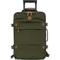 Bric's trolleyrugzak met laptopvak X- Collection Trolley Backpack 30L Olive olijfgroen 50cm