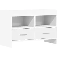 vidaXL TV Kast 71,5 x 33 x 47 cm Wit Bewerkt hout