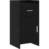 vidaXL Dressoir Zwart eiken 40 x 36 x 80 cm Bewerkt hout