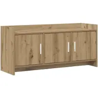 vidaXL TV Kast 102 x 33 x 47 cm Artisanaal eiken Bewerkt hout