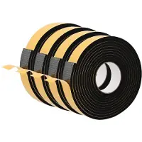 vidaXL Zelfklevende schuimtape 4 st Zwart 30mm x 5m CR Schuim