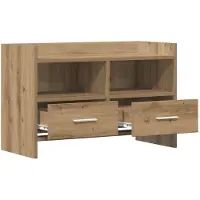 vidaXL TV Kast 71,5 x 33 x 47 cm Artisanaal eiken Bewerkt hout