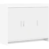 vidaXL Dressoir Wit 98,5 x 33 x 80 cm Bewerkt hout