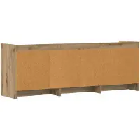 vidaXL TV Kast 130 x 33 x 47 cm Artisanaal eiken Bewerkt hout