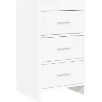 vidaXL Nachttafels Wit 40 x 36 x 70 cm Bewerkt hout