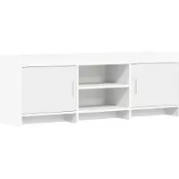 vidaXL TV Kast 130 x 33 x 47 cm Wit Bewerkt hout