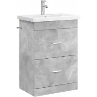 vidaXL Badkamerkastset, betonkleur, 61 x 40 x 84,5 cm, houtvezel