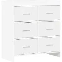 vidaXL Dressoir Wit 75 x 33 x 80 cm Bewerkt hout