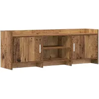 vidaXL TV Kast 130 x 33 x 47 cm Oud hout Bewerkt hout