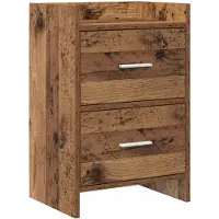 vidaXL Nachttafels Oud hout 40 x 30 x 60 cm Bewerkt hout