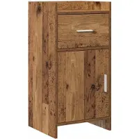 vidaXL Dressoir Oud hout 40 x 36 x 80 cm Bewerkt hout
