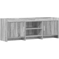 vidaXL TV Kast 130 x 33 x 47 cm Grijs Sonoma Bewerkt hout