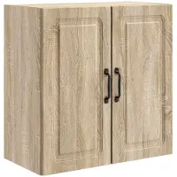vidaXL Wandkast 59 x 31 x 60 cm Bewerkt hout Sonoma Eiken