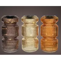 Lumineo LED Solar Tafellamp Ø12-H25cm Verschillende verschillende Glas Tafellamp