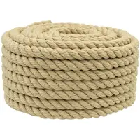 vidaXL Boottouw 18 mm 100 m Naturel