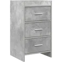 vidaXL Nachttafels Betongrijs 40 x 36 x 70 cm Bewerkt hout