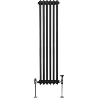 MonsterShop Traditionele 2-kolomsradiator - 1500 x 292 mm - Zwart