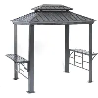 Sojag Messina aluminium bbq grillpaviljoen 179x292x262 cm