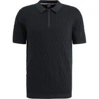 Vanguard Knitted Poloshirt Half-Zip Navy | Donkerblauw | Maat XL