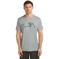 Icebreaker - Merino 150 Tech Lite S/S Tee Transportage - Merinoshirt L, grijs