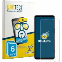 BROTECT - Screenprotector voor Sony Xperia 1 VIII - Folie Beschermfolie transparant 6 Stuks