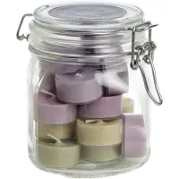 Rustik Lys Weckpot met waxinelichtjes 'Weck' Sunrise, 20 stuks