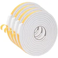 vidaXL Zelfklevende schuimtape 4 st Wit 20mm x 5m CR Schuim