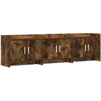 vidaXL TV Kast 168 x 33 x 47 cm Gerookt eiken Bewerkt hout