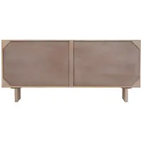 Vente-unique Dressoir met 4 deuren van mangohout - Naturel licht - BERLAMA van Maison Céphy
