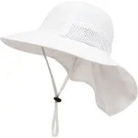 VHV - Zonnehoedje Baby - UPF 50+ UV-bescherming Kinderen Zonnehoed - Vissershoedje Kind met Extra Nekbescherming - Opvouwbare Strandhoed voor Jongens en Meisjes