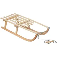 Greenblue GB153 - klassiek Houten slee met koord 110 cm - tot 100 kg