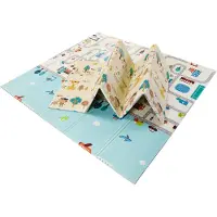 Asalvo Funmat Folding Xxl Play Mat Blauw Kinderen