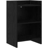vidaXL Nachttafels Zwart eiken 40 x 30 x 60 cm Bewerkt hout