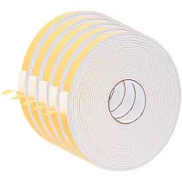 vidaXL Zelfklevende schuimtape 5 st Wit 20mm x 10m CR Schuim