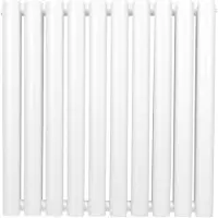 MonsterShop Ovale Kolomradiator - 600mm x 600mm - Wit