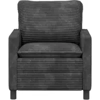 vidaXL Bank Donkergrijs 76 x 81 x 87,5 cm Polyester