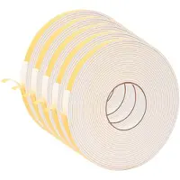 vidaXL Zelfklevende schuimtape 5 st Wit 15mm x 10m CR Schuim